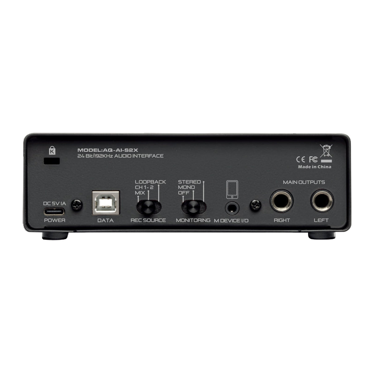 2 Channel Audio Interface (AQ-AI-S2X) Audiopipe