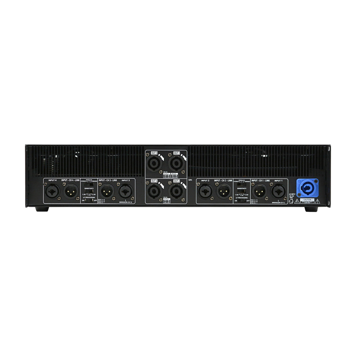 Professional Power Amplifier (AQ4-8000) Audiopipe
