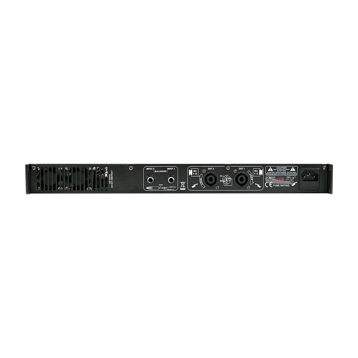 Professional Power Amplifier (AQU1-2000) Audiopipe