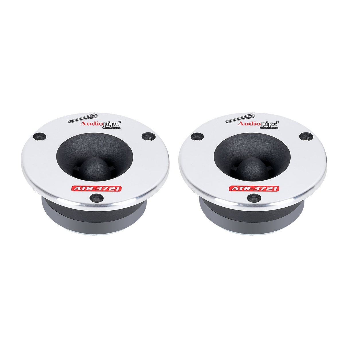 3-3/4” Aluminum Bullet Titanium Horn Tweeter (ATR-3721), Sold in Pairs Audiopipe