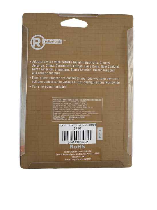 ADAPT IT International Travel Adapters TekShack