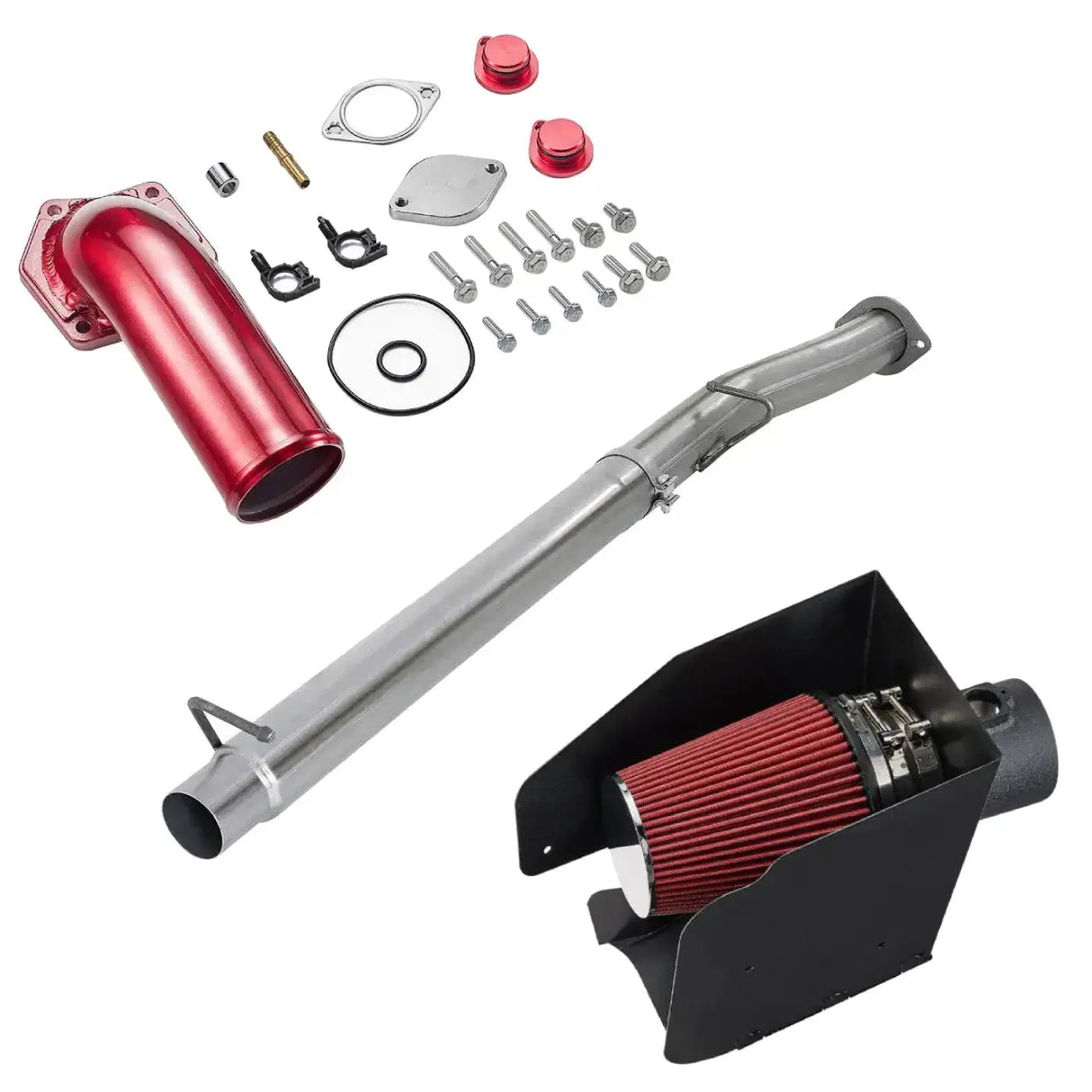 EGR/DPF Delete kIt/Air intake kit for 2008-2010 Ford 6.4 Powerstroke F250 F350 F450 6.4L