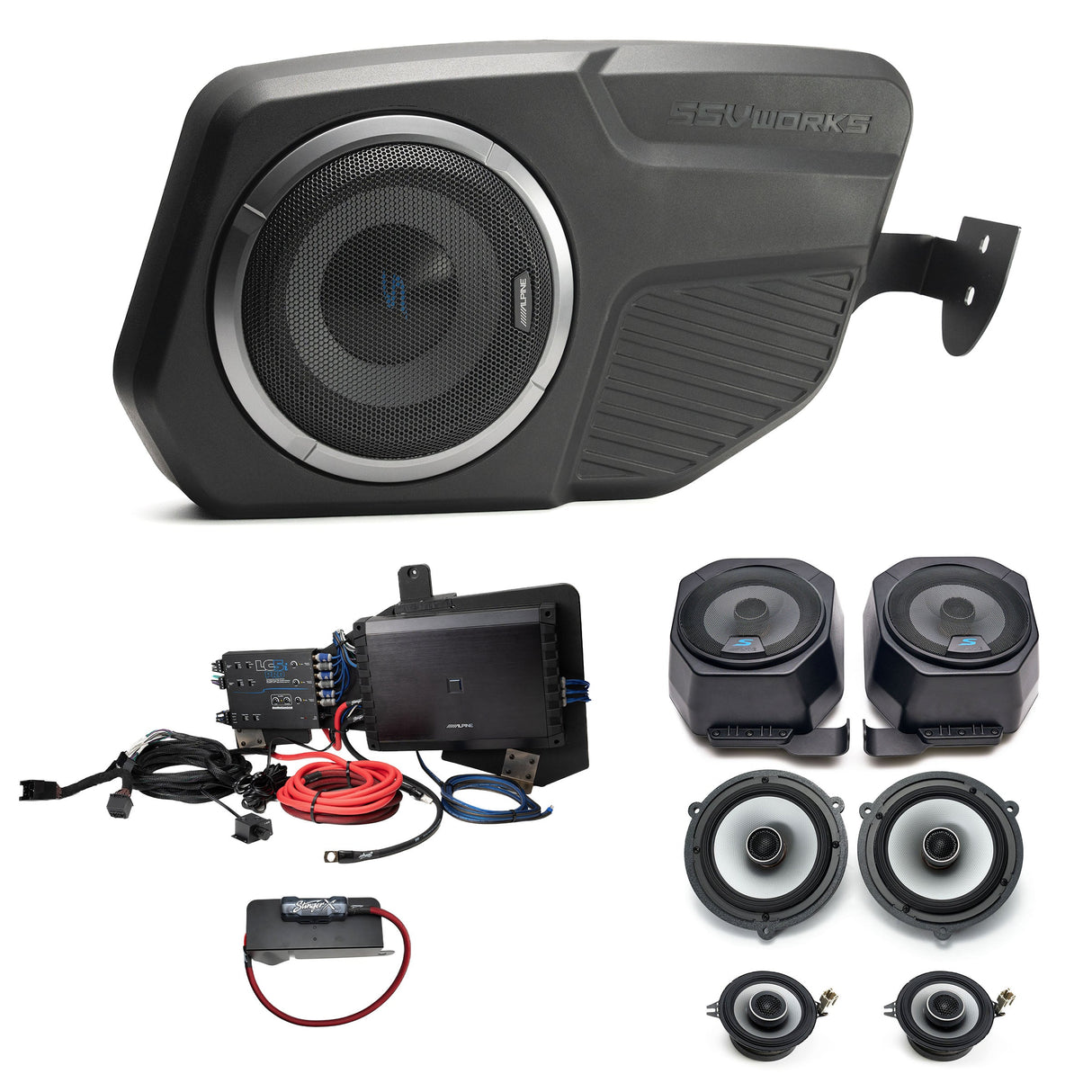 Alpine S- Series Plug & Play Full System Bundle 2 & 4-Door (NON-B&O System) | '21- Current Ford Bronco
