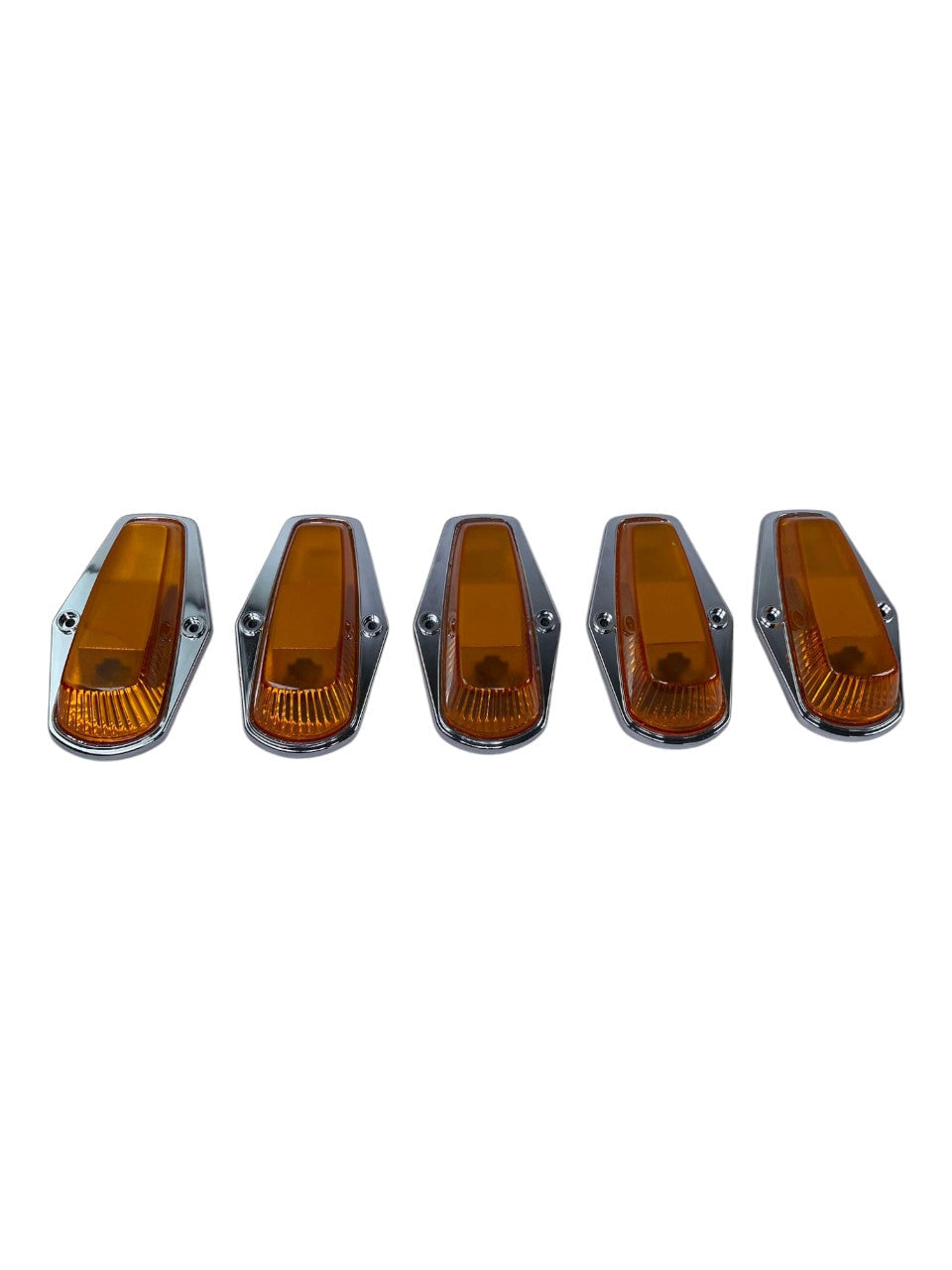 Complete Performance Amber Chrome Cab Light Kit - 1973-1997 Ford F-Series Complete Performance