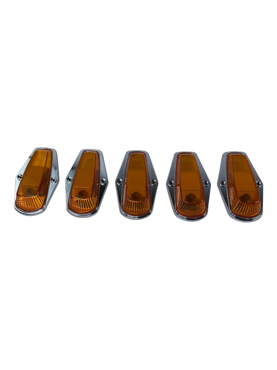 Complete Performance Amber Chrome Cab Light Kit - 1973-1997 Ford F-Series Complete Performance