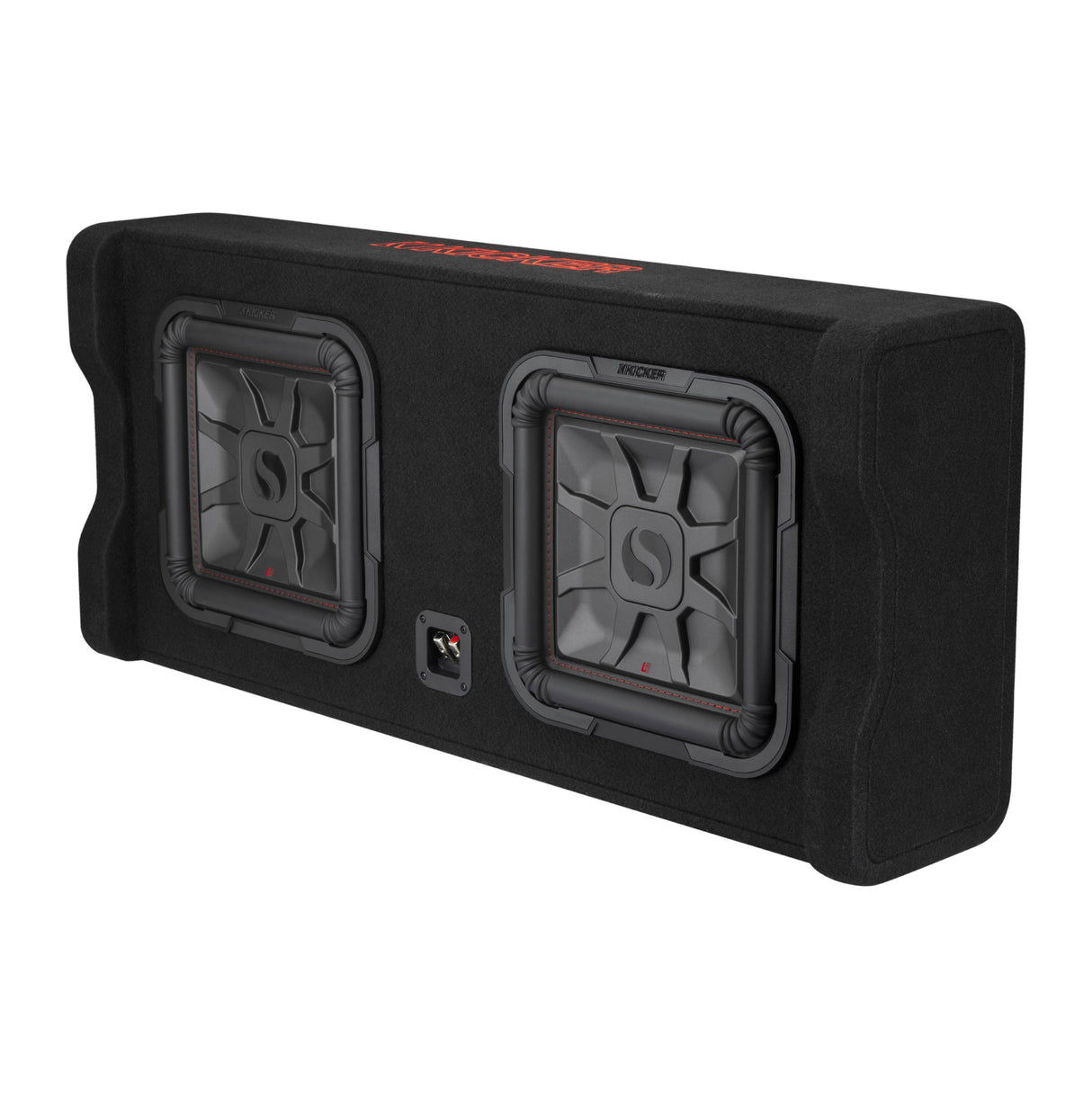 Kicker Dual Down-Firing 12" L7T 2-Ohm Subwoofer Enclosure | Universal Fitment