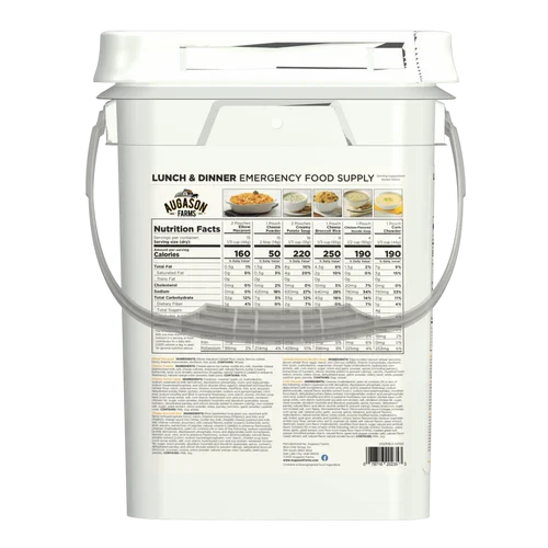 Augason Farms Lunch & Dinner Emergency Food Supply Variety Pail TekShack