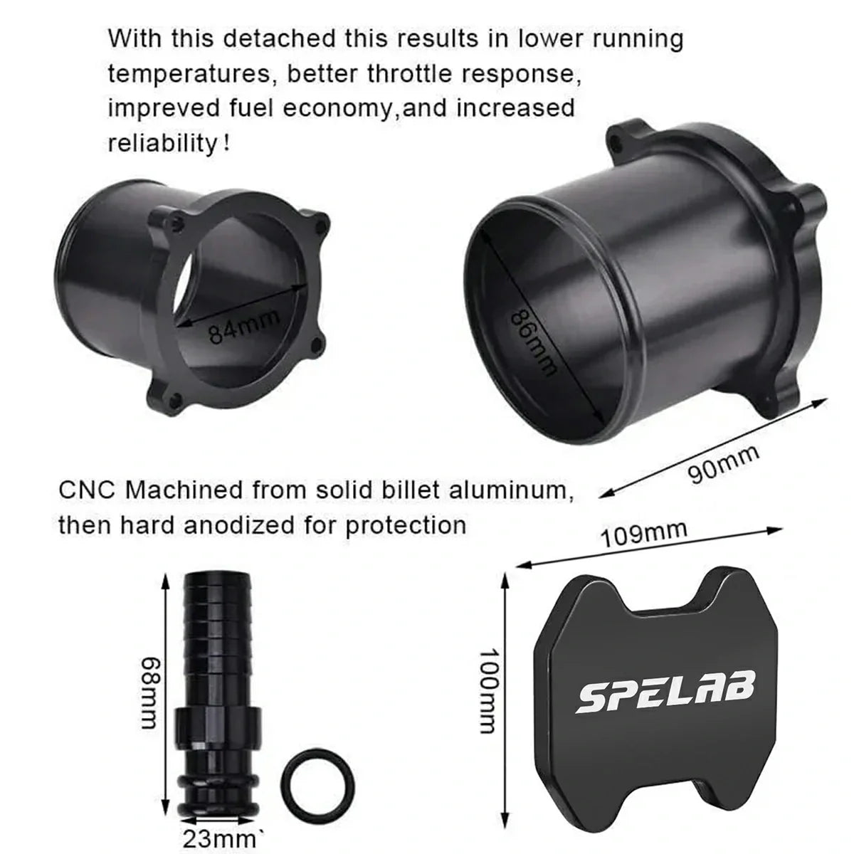 SPELAB for 13-18 Dodge Ram 6.7L Diesel EGR Plate Cooler & Throttle Valve Delete Kit