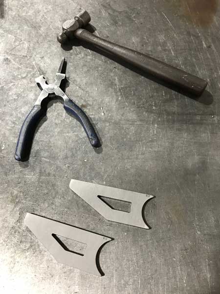 Tube chassis flat spot tab