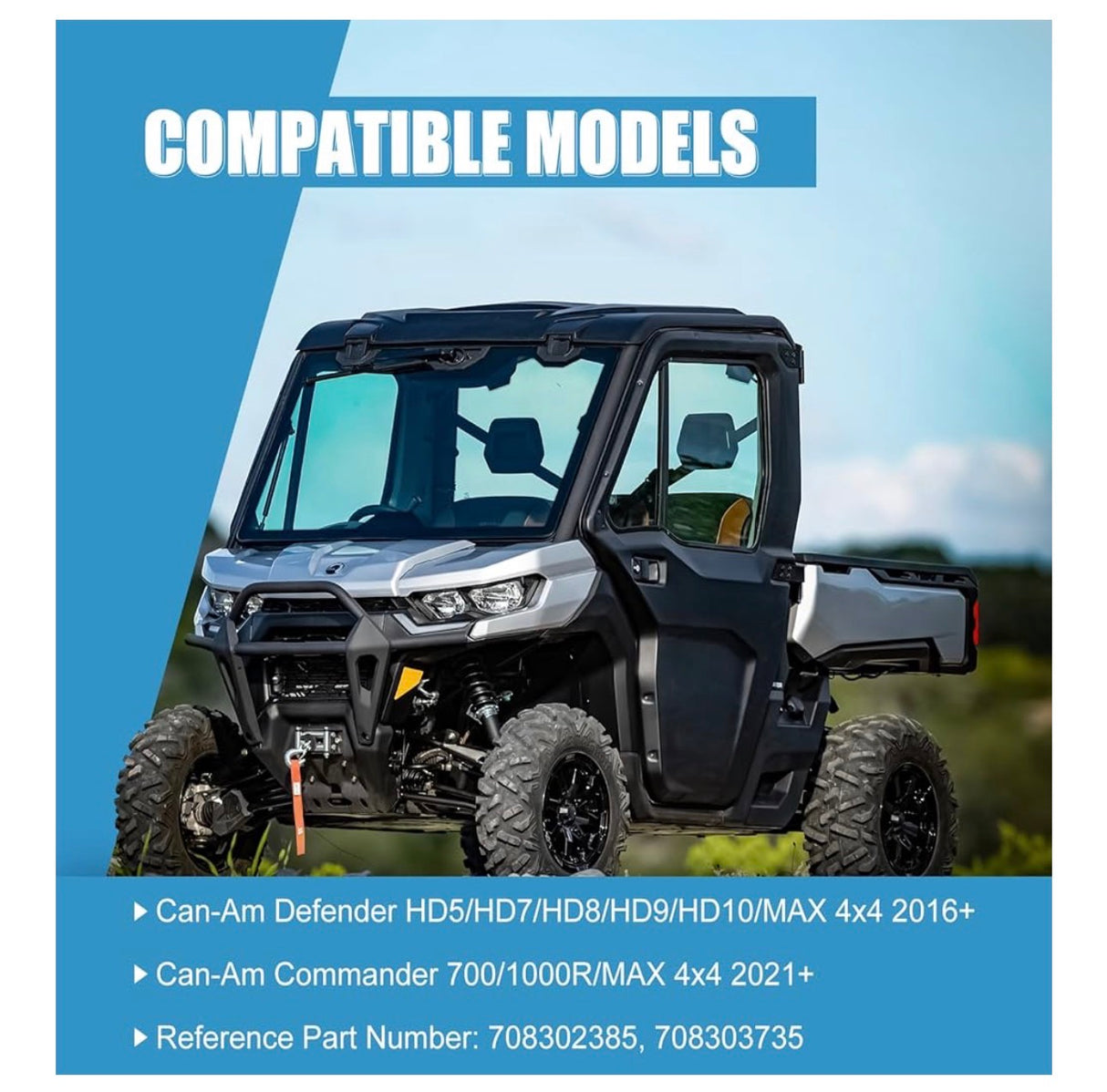 Can Am Defender UTV SXS HD8/ HD10 2016-2024 Dump Bed Hinge Mount Kit - Heavy Duty Aluminum