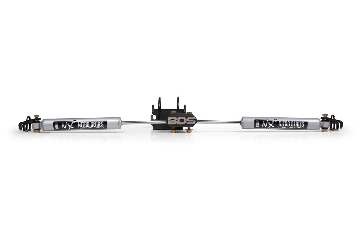 Dual Steering Stabilizer Kit w/ NX2 Shocks | Fits 0-2 Inch Lift | Ford F250/F350 Super Duty (05-26) 4WD BDS Suspension