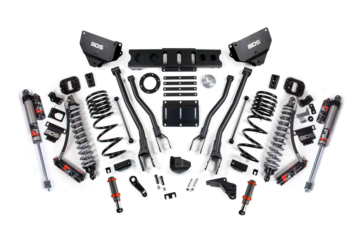 4 Inch Lift Kit w/ 4-Link | FOX 2.5 Coil-Over Conversion - Performance Elite | Ram 2500 (14-18) 4WD | Diesel BDS Suspension