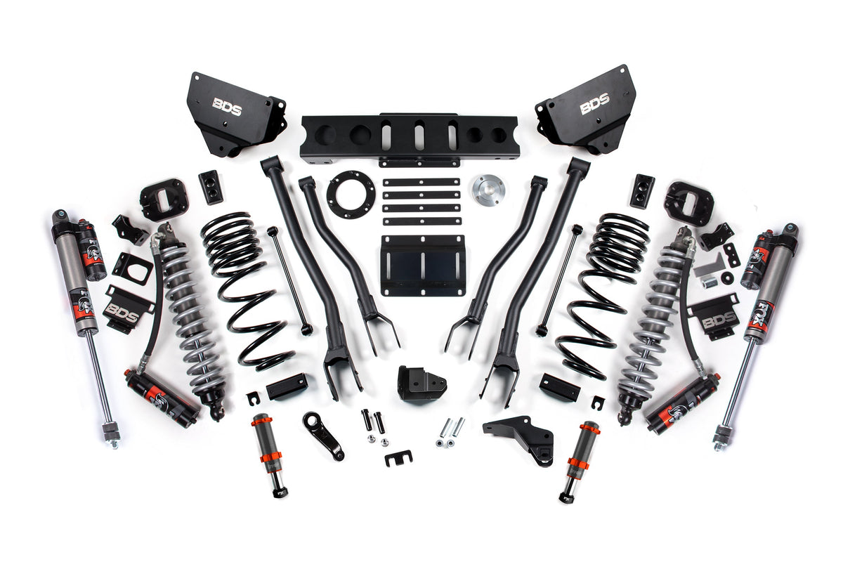 4 Inch Lift Kit w/ 4-Link | FOX 2.5 Coil-Over Conversion - Performance Elite | Ram 2500 (14-18) 4WD | Diesel BDS Suspension