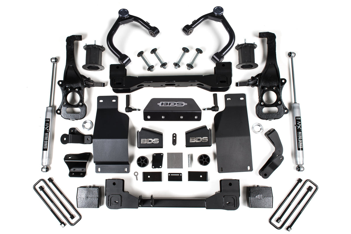 6 Inch Lift Kit | Chevy Silverado or GMC Sierra 1500 (19-26) 4WD | Diesel BDS Suspension