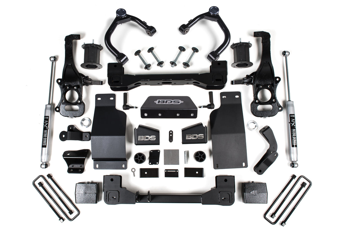6 Inch Lift Kit | Chevy Silverado or GMC Sierra 1500 (19-26) 4WD | Diesel