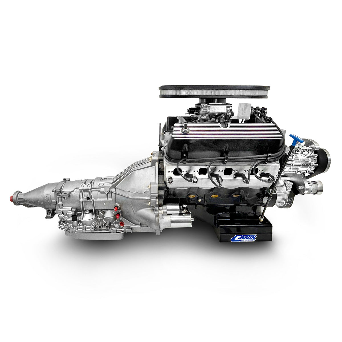 Ford Small Block Compatible 427 c.i. Engine and 4R70W Automatic Transmission - 541 Horsepower - Cobra Edition Builder Series - Polished Pulley Kit - Carbureted