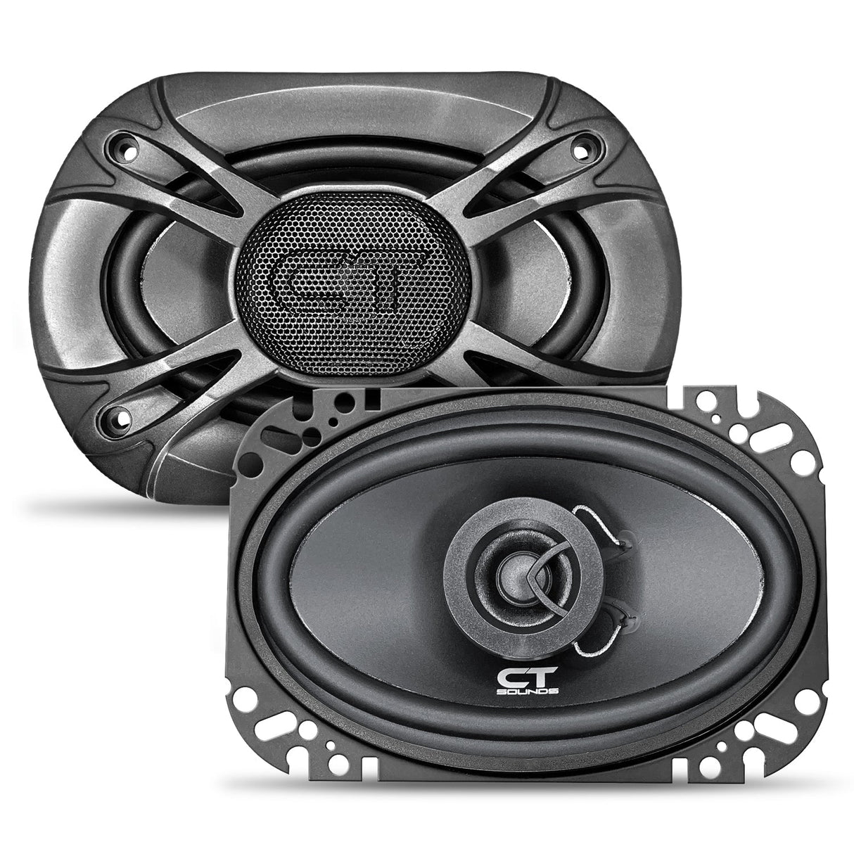 BIO-4X6-COX // 80 Watts RMS 4x6" Coaxial Car Speakers, Pair CT Sounds