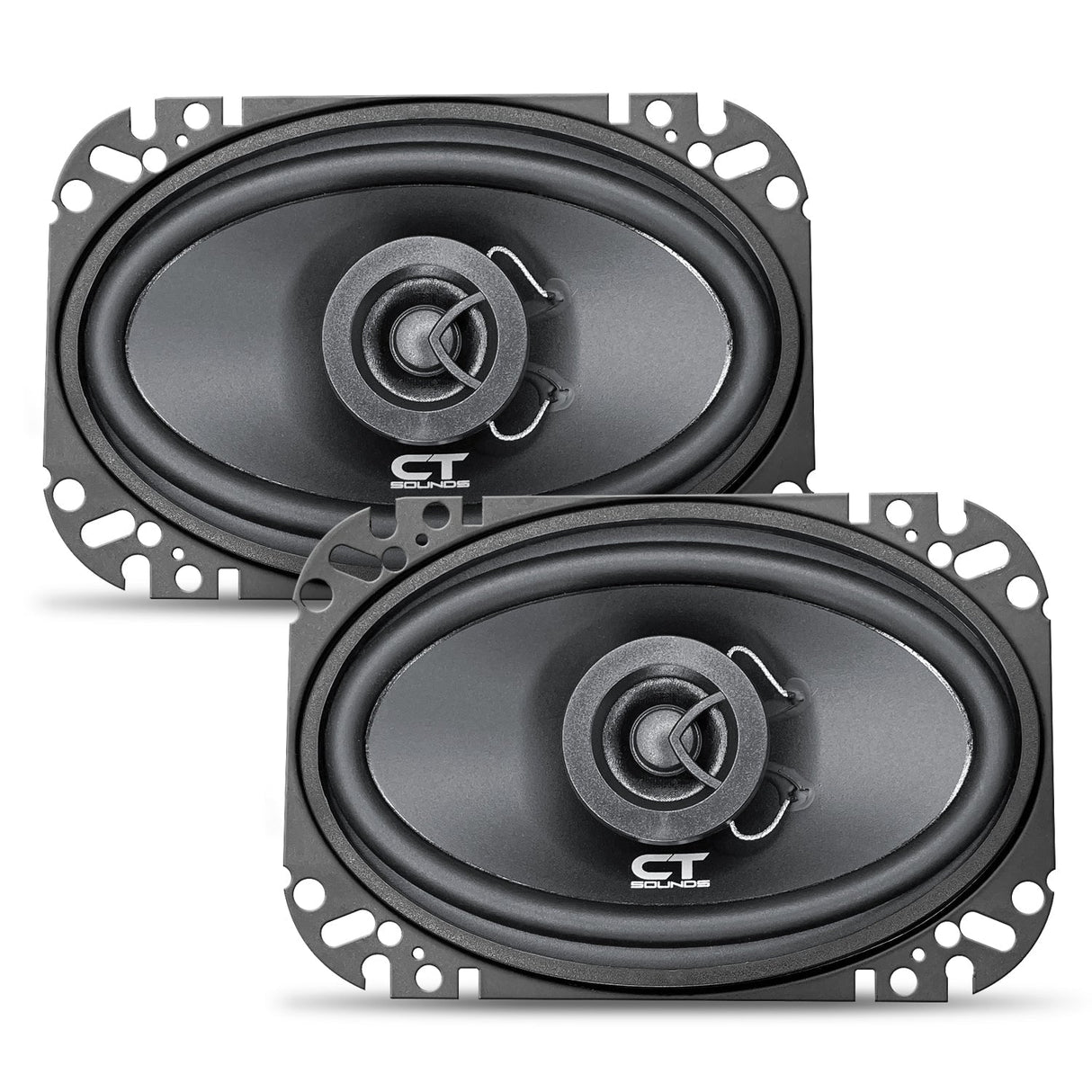 BIO-4X6-COX // 80 Watts RMS 4x6" Coaxial Car Speakers, Pair CT Sounds