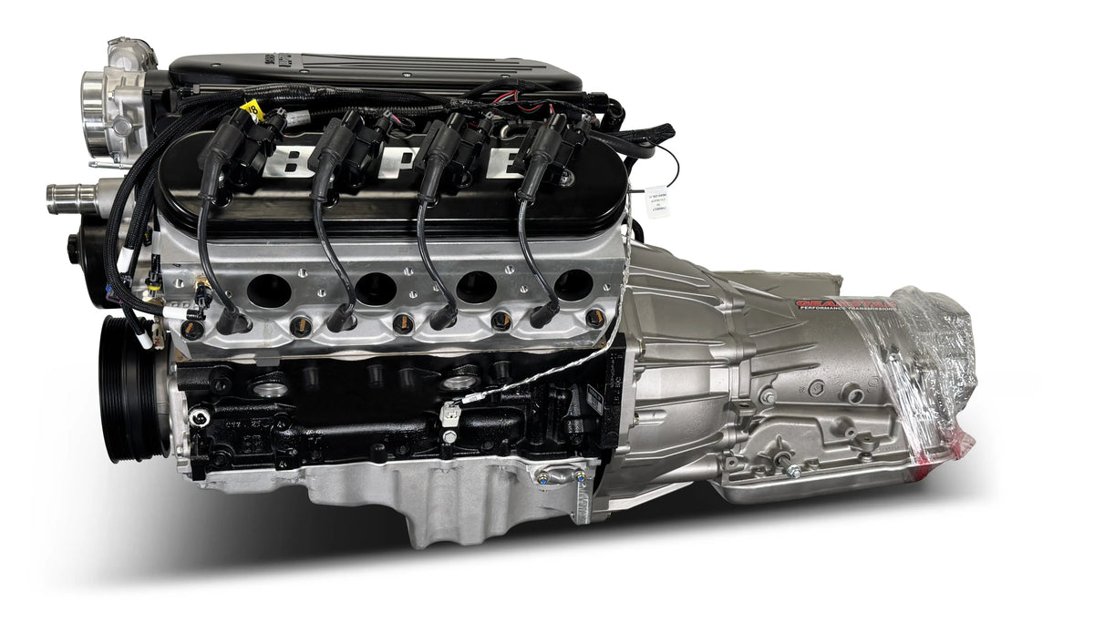 BluePrint Engines BLS37684X4 LS 376 engine and transmission combo - alternate angle