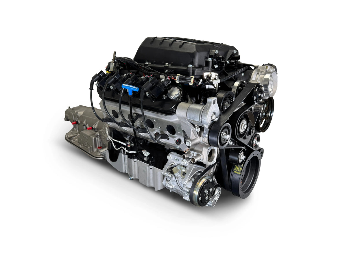 BluePrint Engines BLS3769SCTK4L8 376 c.i. Pro Series LS engine and 4L80E package - alternate angle