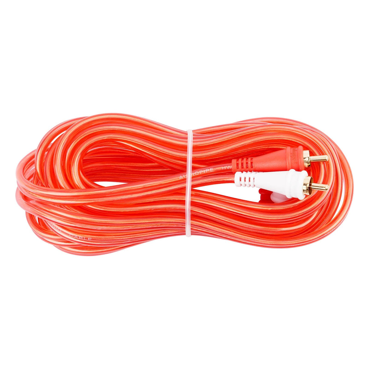 17FT Oxygen Free RCA Audio Cable With Right Angle (BMV-GRA-17), 10-Pack (10 Individual Cables) Audiopipe