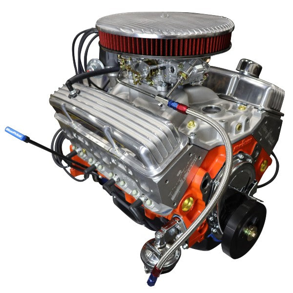 GM Small Block Compatible 383 c.i. Low Profile Engine - 436 Horsepower - Deluxe Dressed - Carbureted