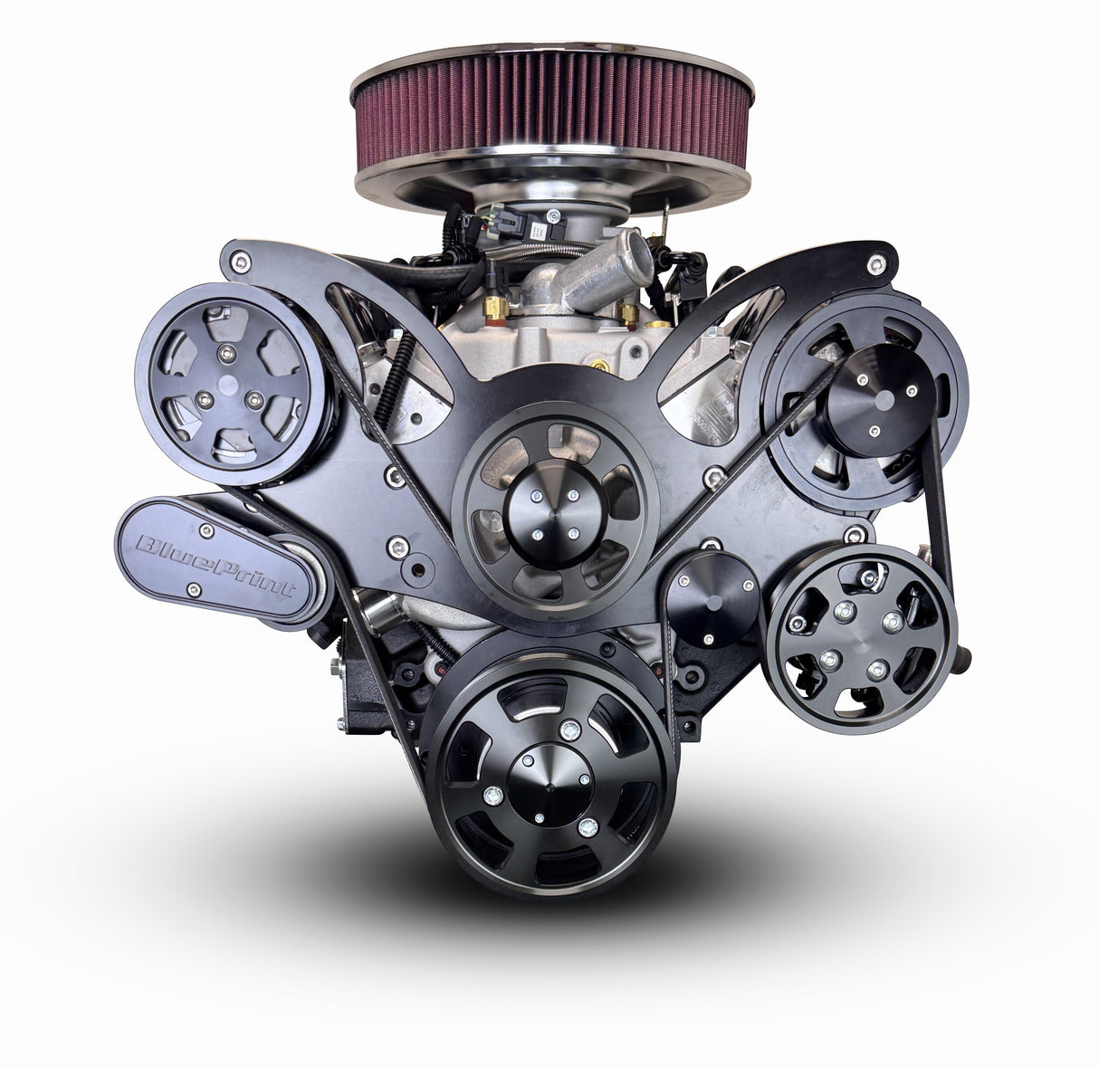 GM Small Block Compatible 400 c.i. Engine - 500 Horsepower - Deluxe Dressed - Black Pulley Kit - Multi-Port Fuel Injected