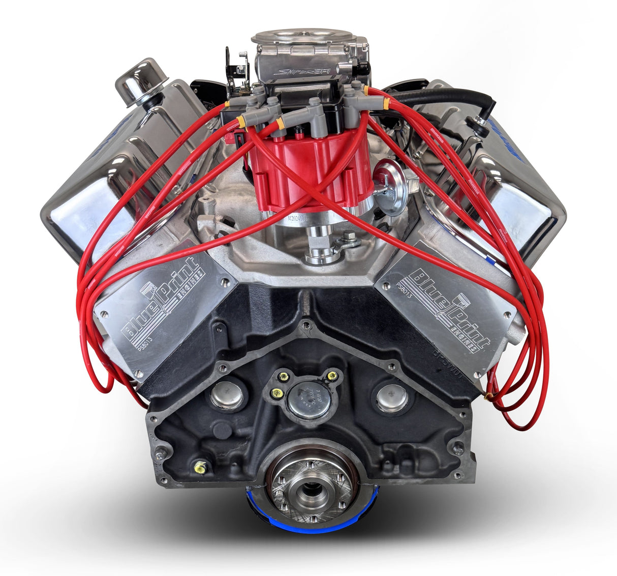 GM Big Block Compatible 454 c.i. Engine - 460 Horsepower - Deluxe Dressed - Black Pulley Kit - Fuel Injected