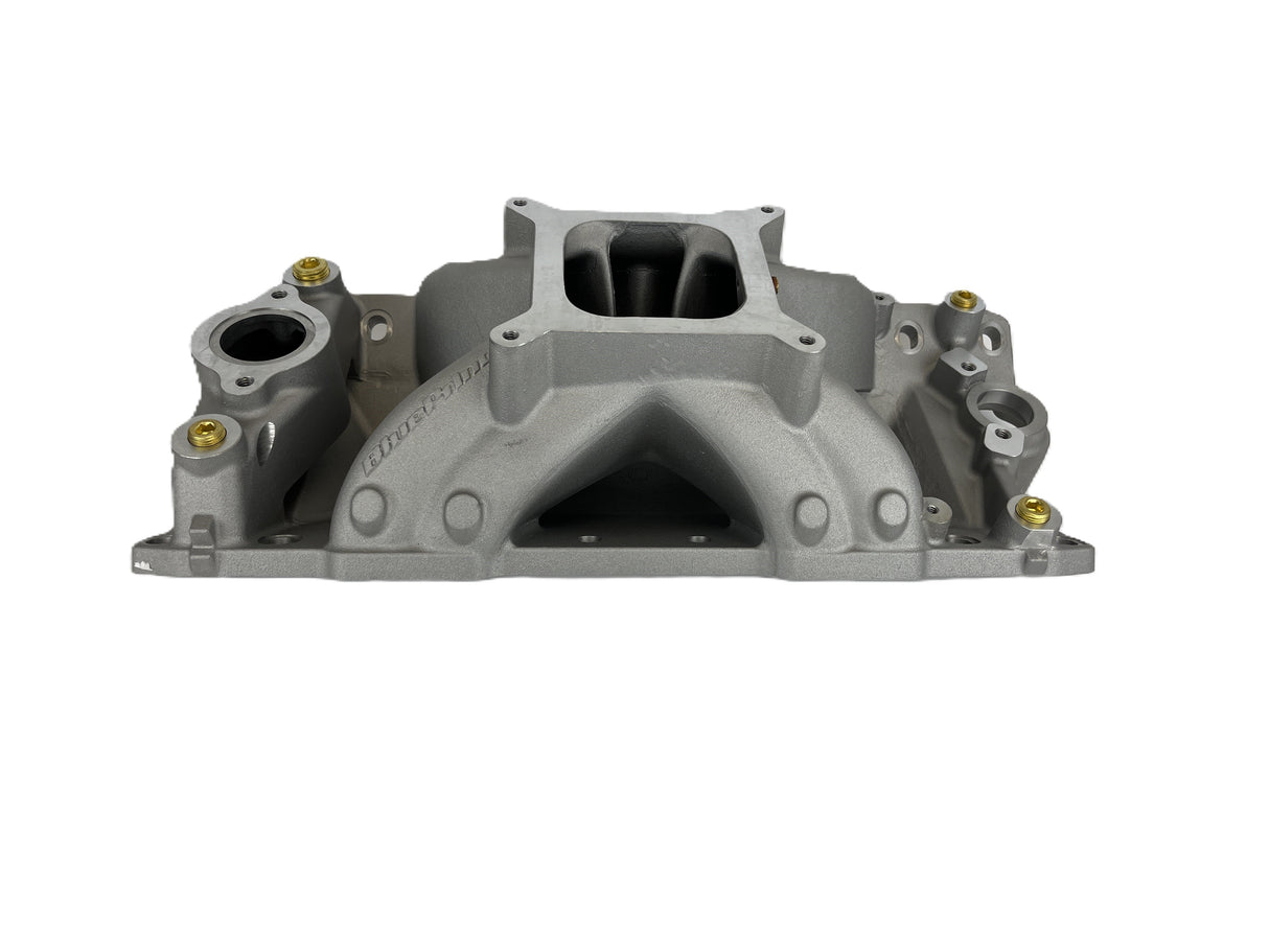 Single Plane, Natural Aluminum Intake Manifold, Pro Series, GM Small Block Compatible, 427/454
