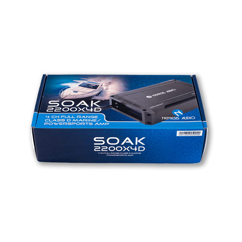 Nemesis Audio SOAK-2200X4D 1100W RMS 4-Channel Marine Amplifier Nemesis Audio