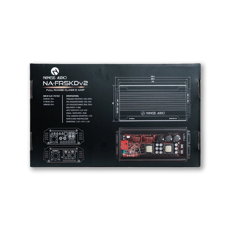 Nemesis Audio NA-FR5KDv2 5220W RMS Full Range Class D Amplifier Nemesis Audio