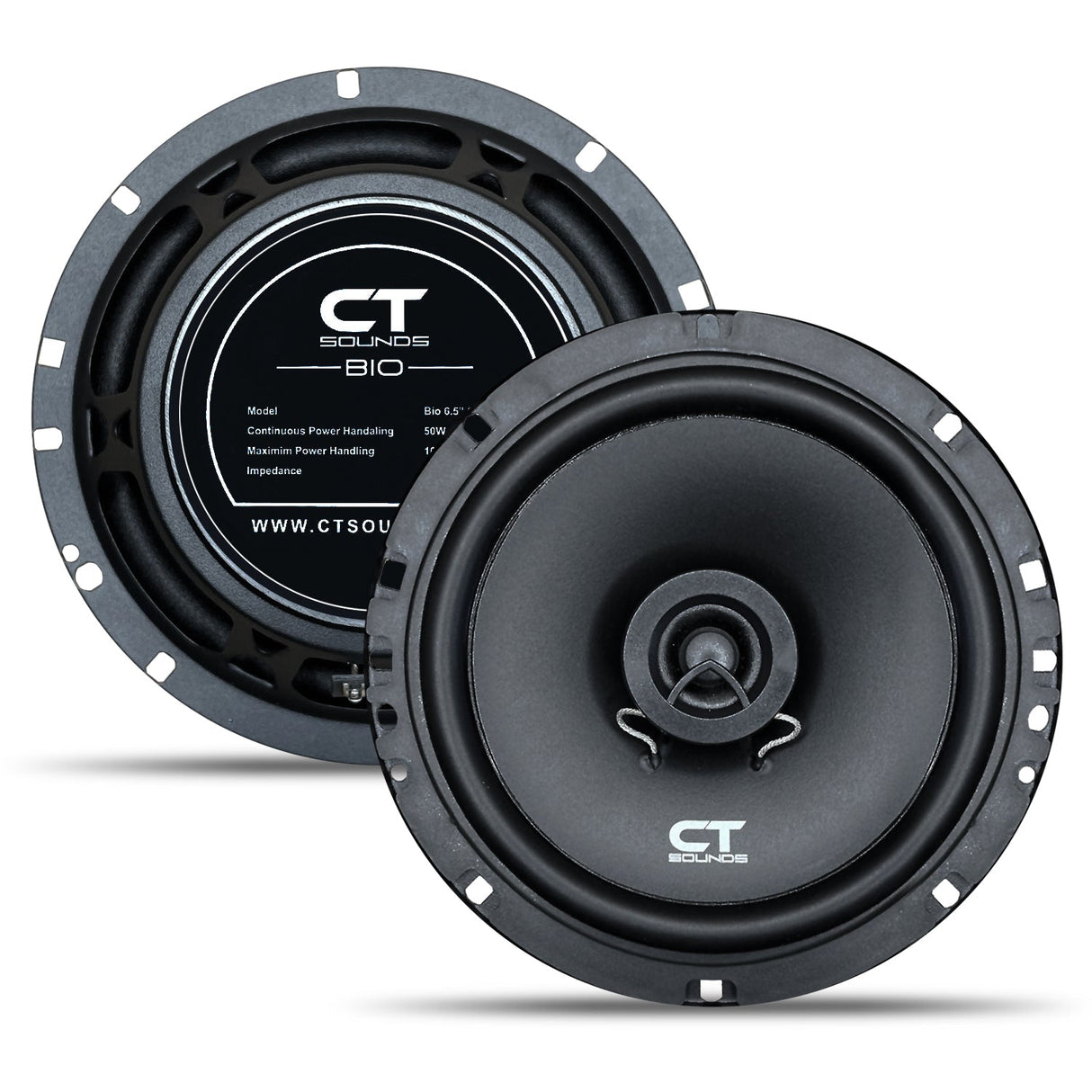 BIO-6-5-COX // 100 Watts RMS 6.5" Coaxial Car Speakers, Pair CT Sounds