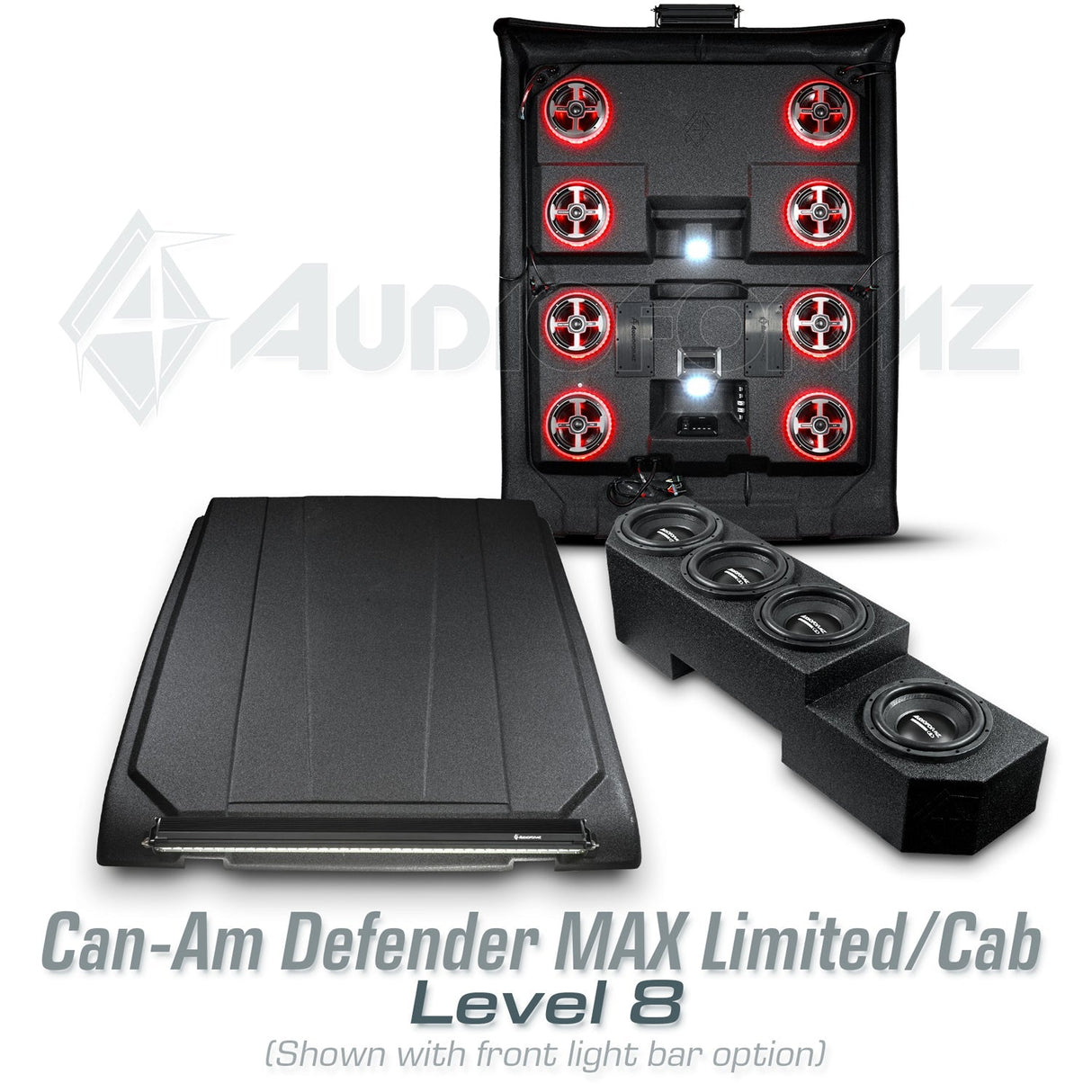 2026+ Can-Am Defender MAX HD11 Limited/Cab Stereo Tops (4-Door) Can-Am