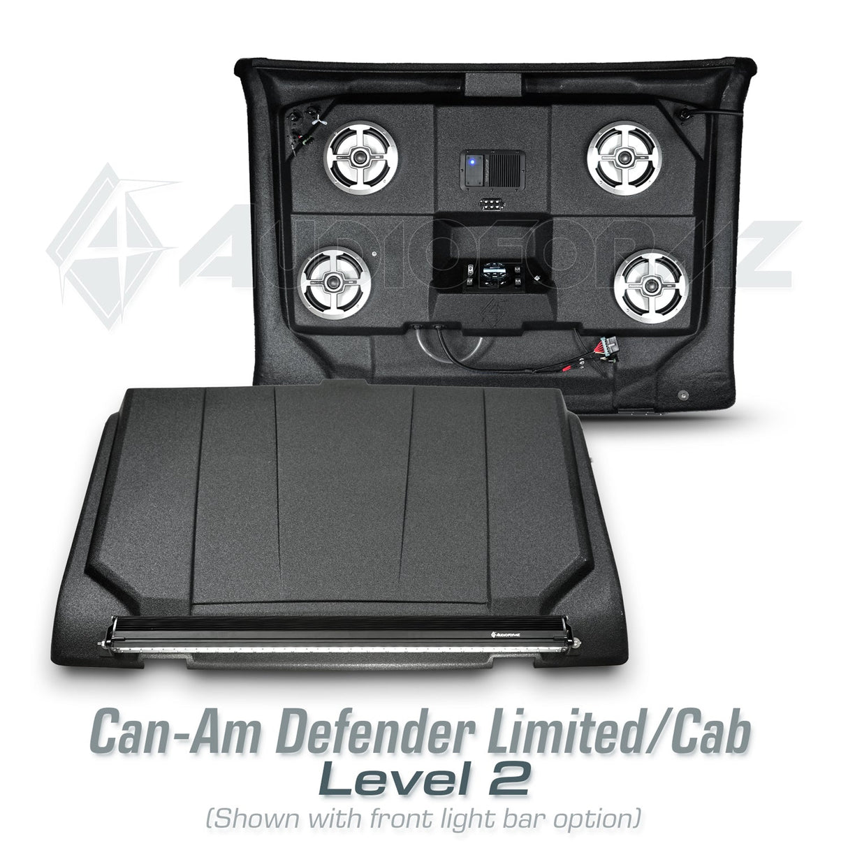 2026+ Can-Am Defender HD11 Limited/Cab Stereo Tops (2-Door) Can-Am