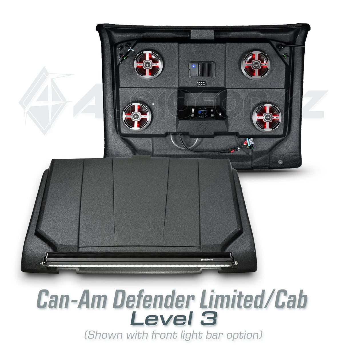 2026+ Can-Am Defender HD11 Limited/Cab Stereo Tops (2-Door) Can-Am