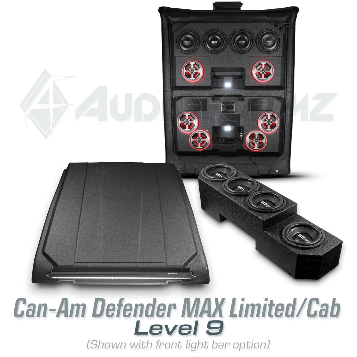 2026+ Can-Am Defender MAX HD11 Limited/Cab Stereo Tops (4-Door) Can-Am