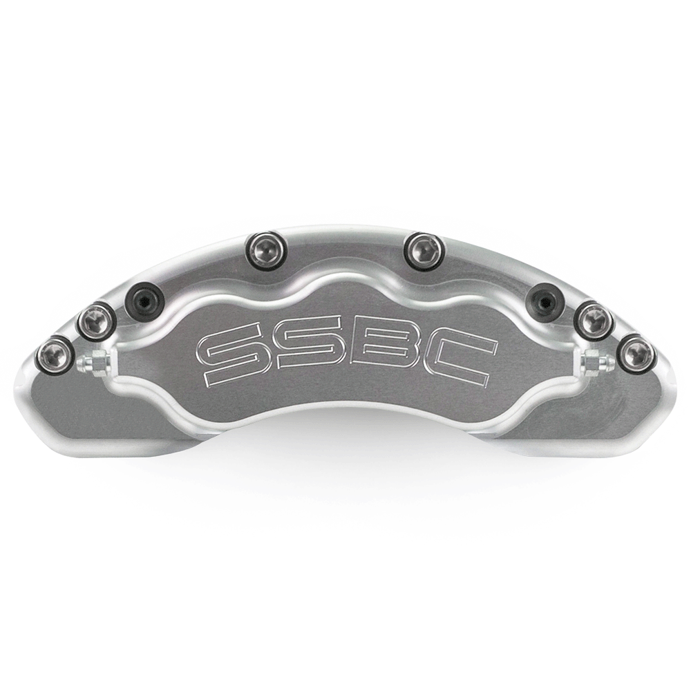 American Made V6-Barbarian 6 Piston Billet Aluminum Right Rear Caliper Assembly W/Pads. Clear CPA-22169A