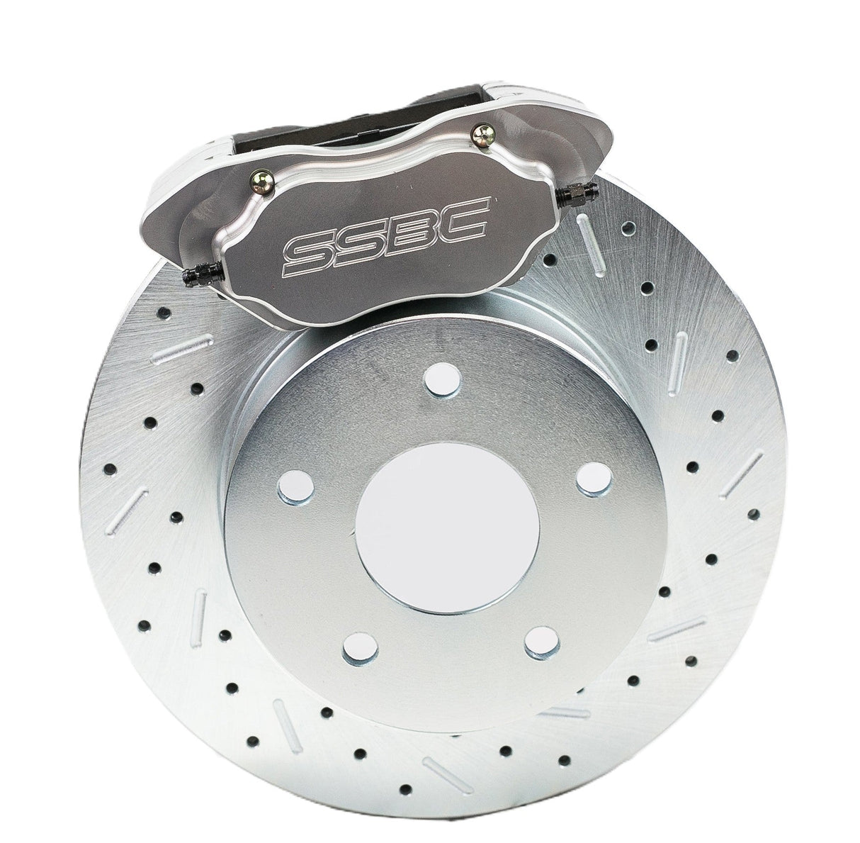 American Made Comp S 4-Piston Billet Aluminum Rear Disc Brake Kit W/DS Rotors. Clear W125-42