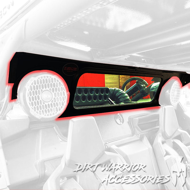 CANAM X3 REAR WINDSHIELD W/SPEAKER CUT-OUT 2016+