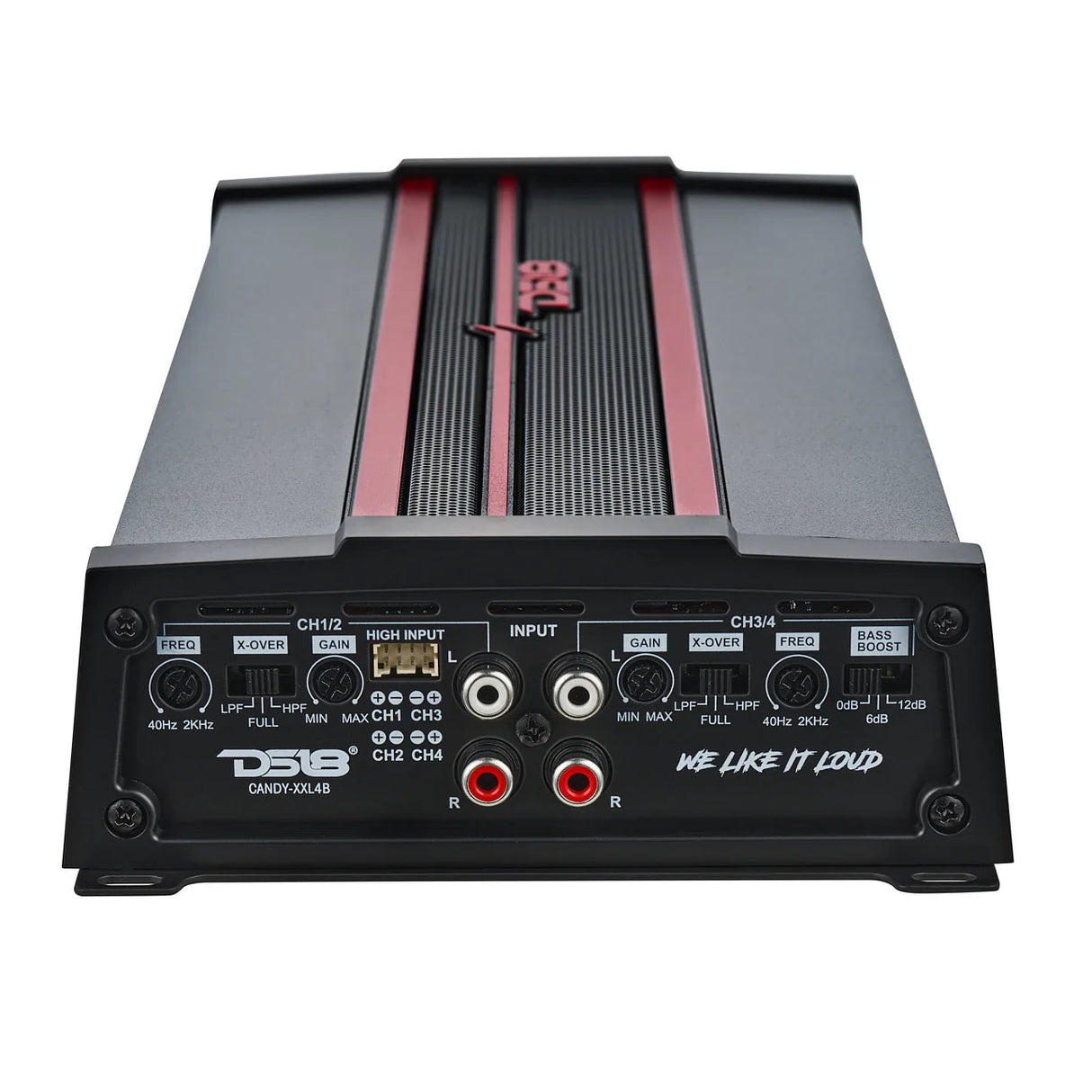 DS18 CANDY-XXL4B Compact Full-Range Class D 4-Channel Amplifier 880W DS18