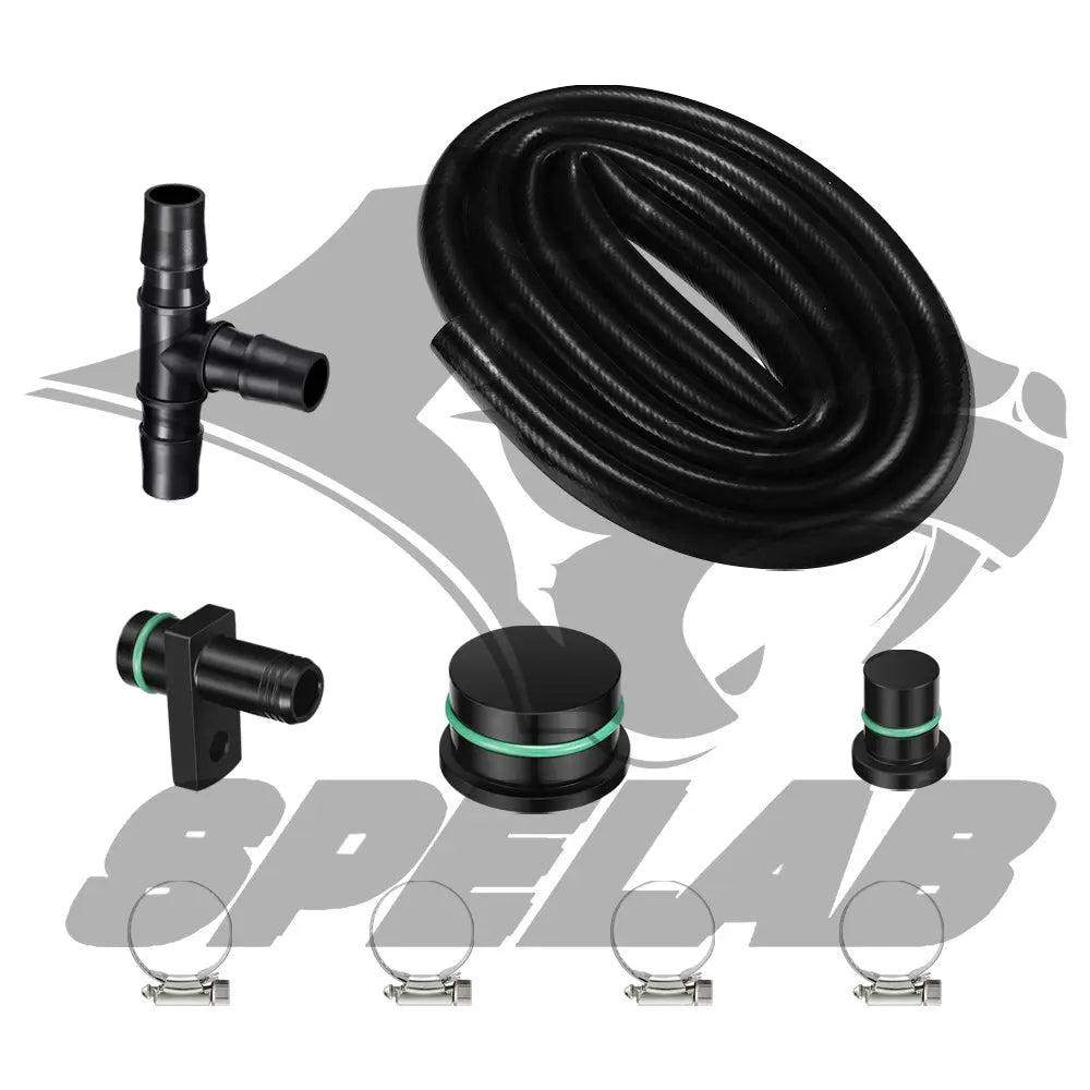 2004-2010 Chevy 6.6L LLY LBZ LMM Duramax CCV Reroute Engine Ventilation Kit | SPELAB SPELAB