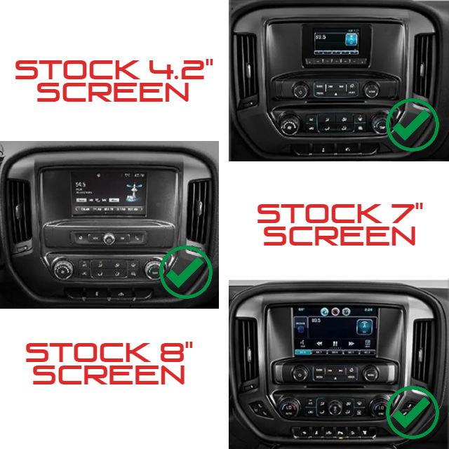 GMC Sierra 2014-2018 15.6" Workshop 12 Tesla-Style Screen Workshop 12