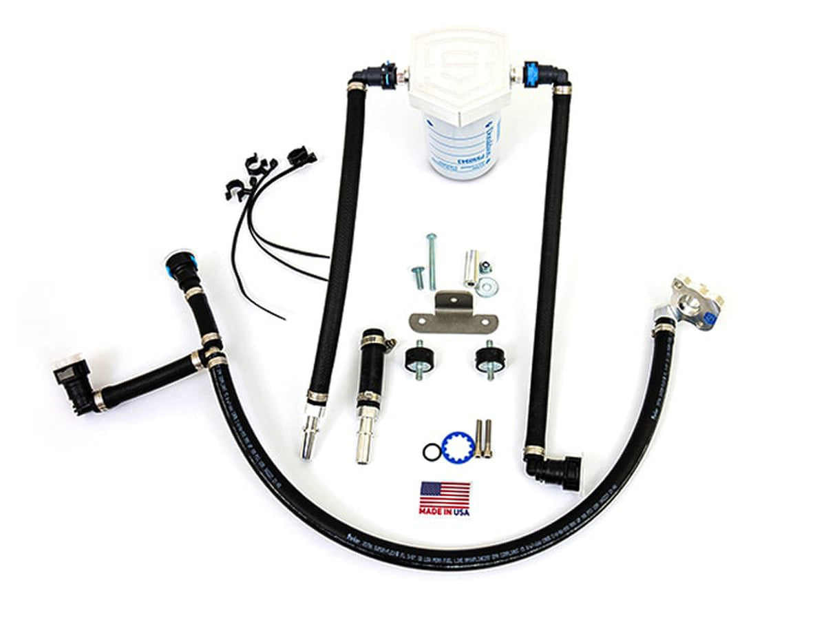 S&S Diesel CP4-6.7F-BP-G2.1 Gen2 CP4.2 Bypass Kit with Return Filter Assembly, 2011-2024 Ford 6.7L Powerstroke S&S Diesel