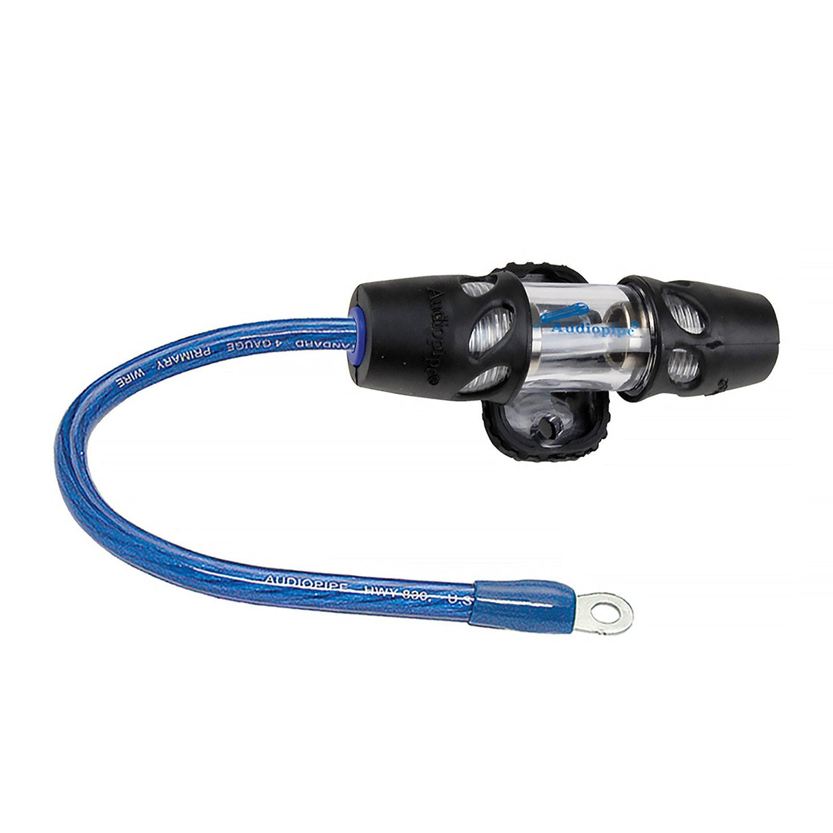 Heavy Duty AGU Fuse Holder with BLUE LED (CQ-7304P BLU) Audiopipe
