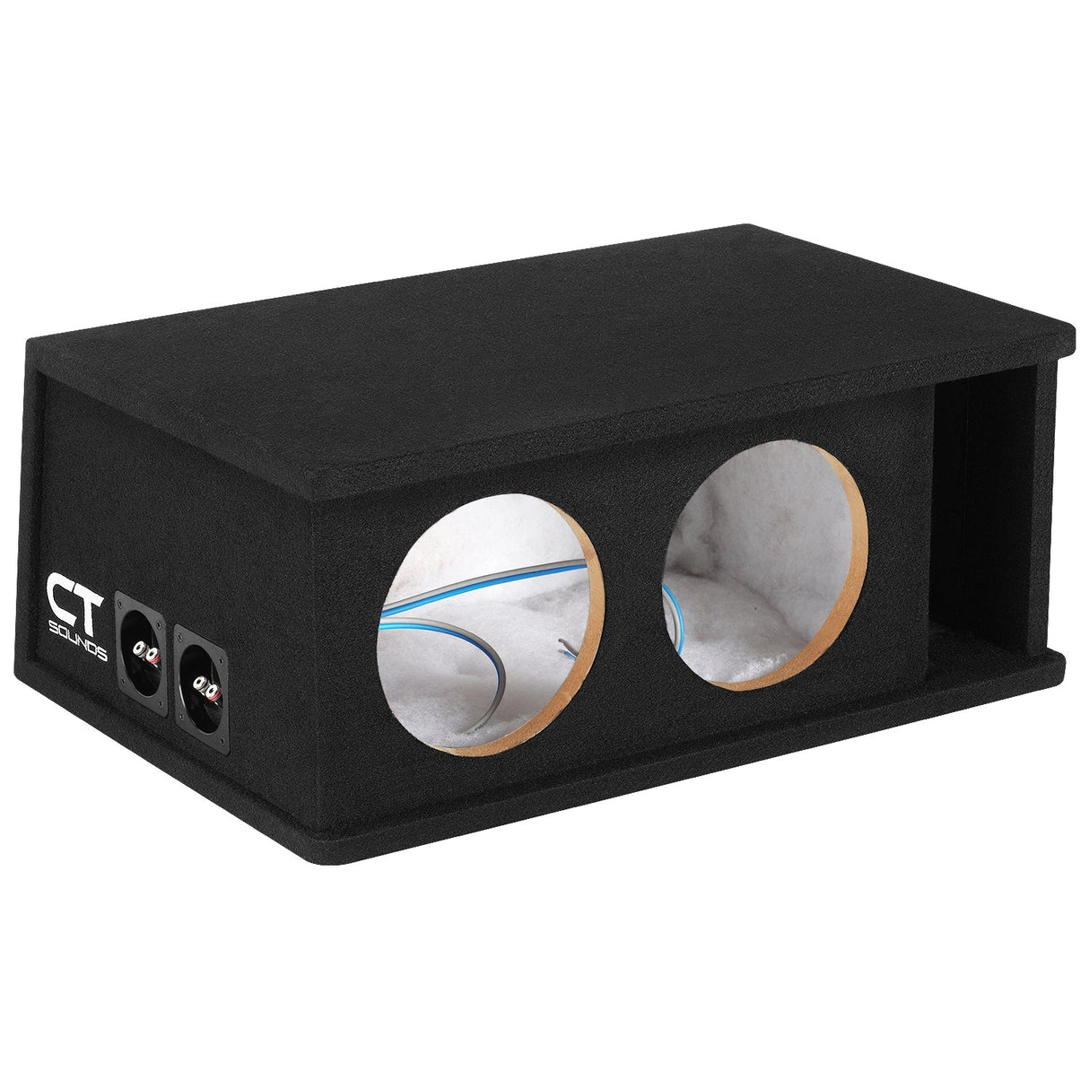 CT2X8 // Dual 8” Kerf Ported Universal Car Subwoofer Box CT Sounds