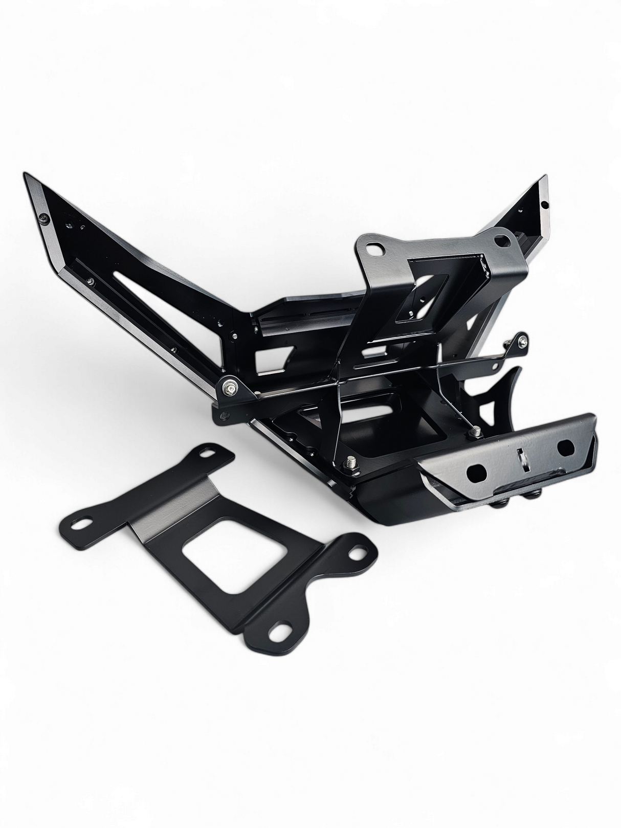2017 to Current Can-Am X3 Maverick Machined Billet Front Winch Bumper (Black Anodize) www.elektricoffroad.com