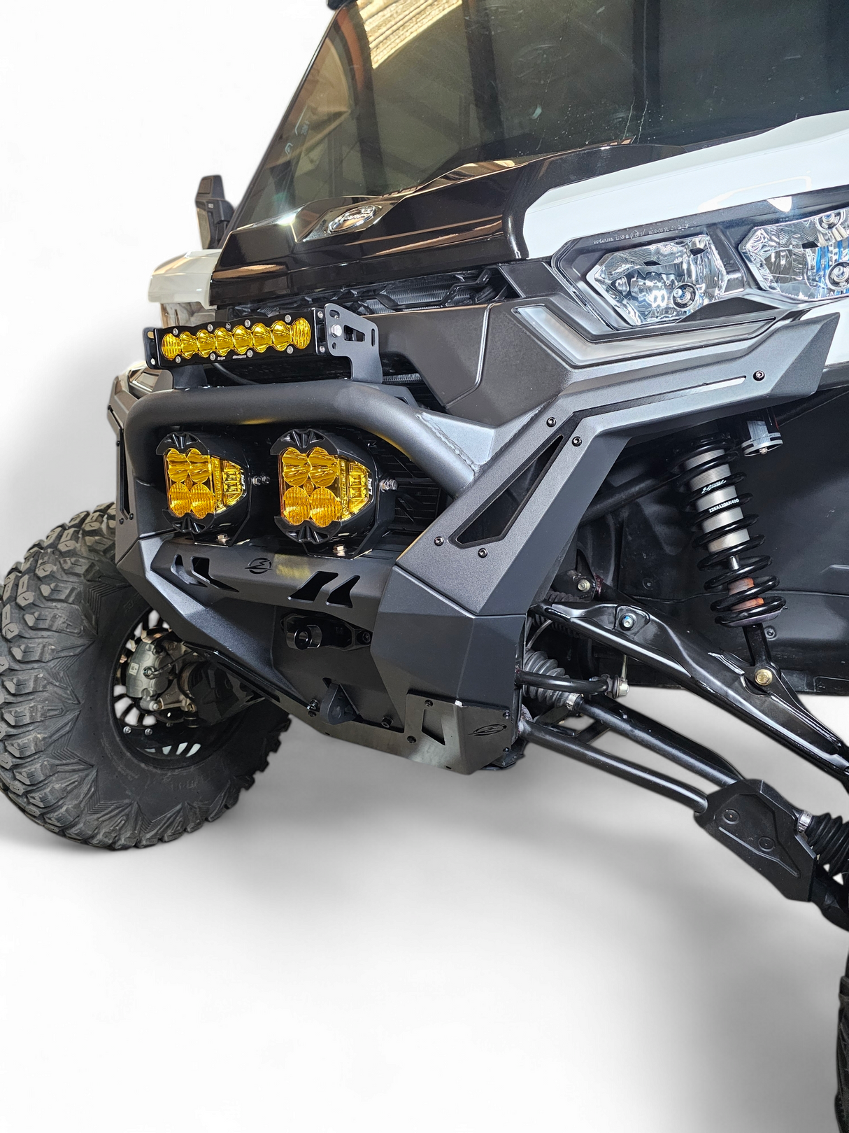 2016+ Can-am Defender HD10 Volt Front Winch Bumper www.elektricoffroad.com