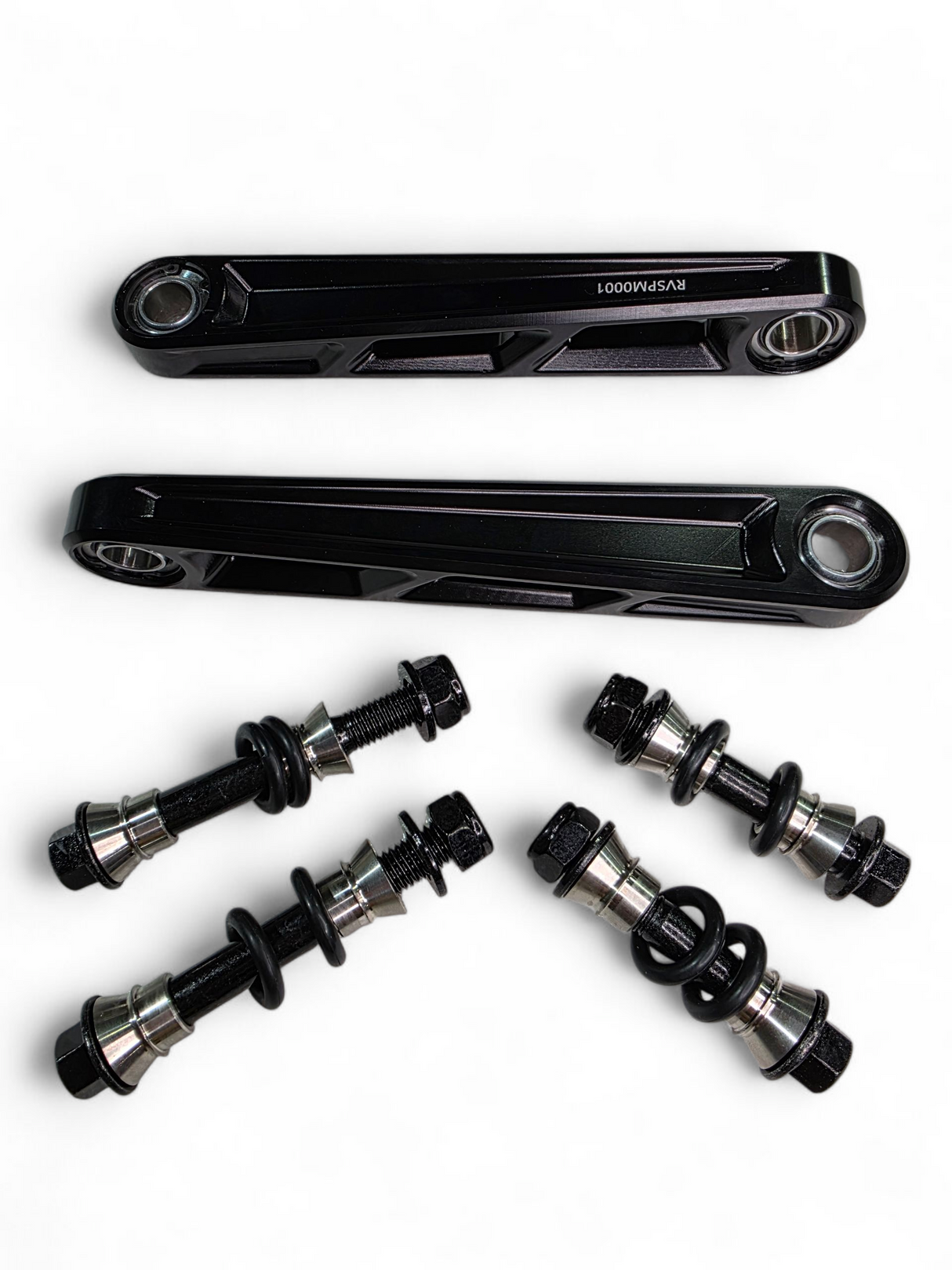 2024+ Can Am Maverick R Front Sway Bar Links Anodized Black www.elektricoffroad.com