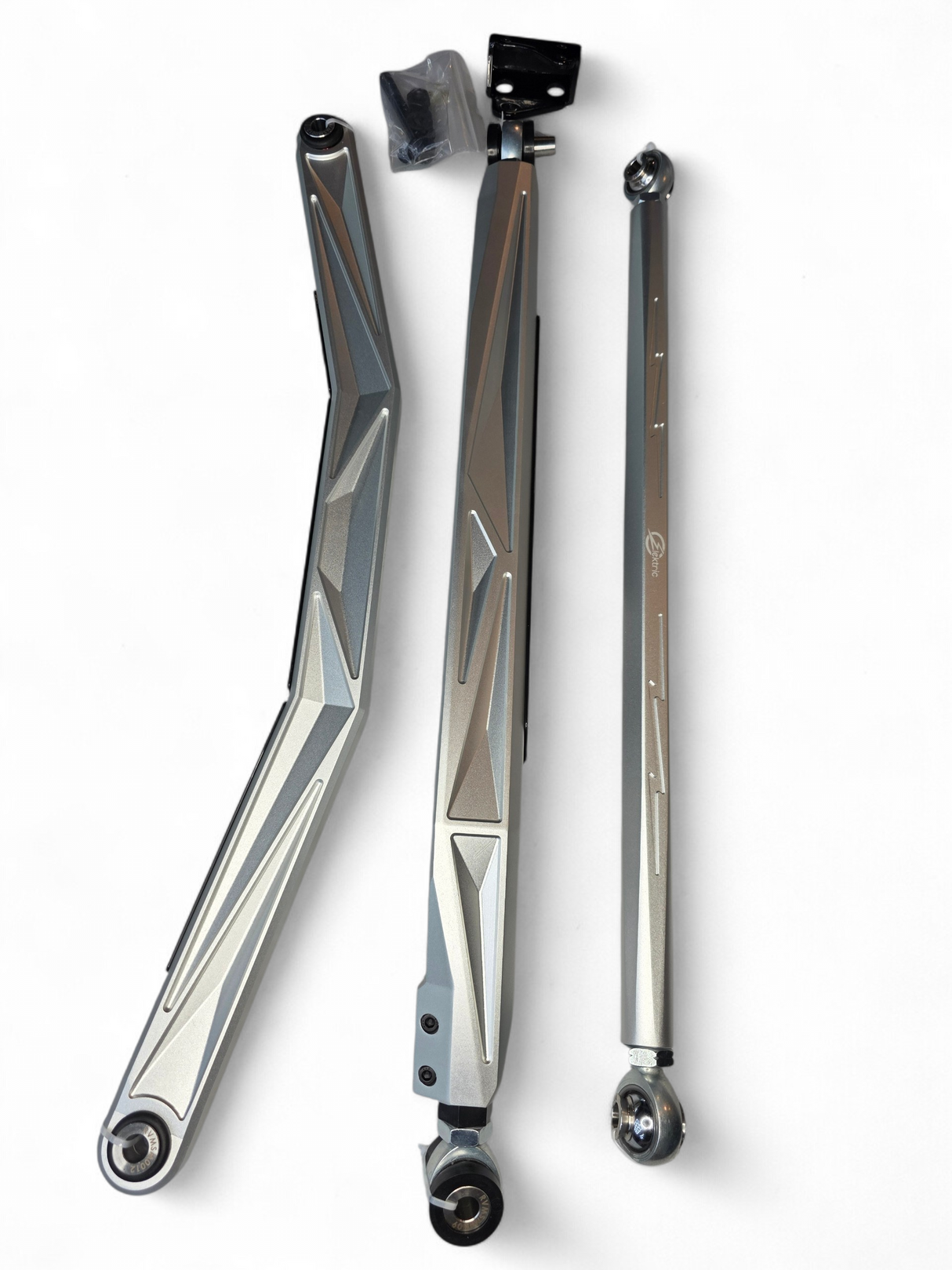 2024+ Can Am Maverick R High Clearance Adjustable Radius Rods (Anodized Clear) www.elektricoffroad.com