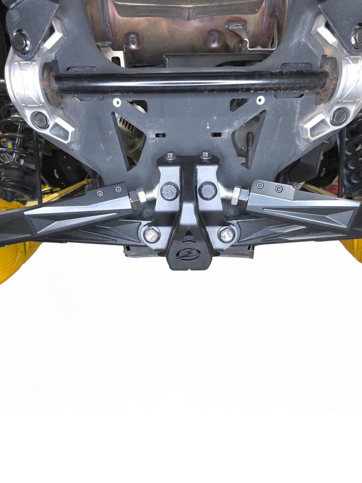 2024-26 Can Am Maverick R Sheet Metal Radius Rod Plate (4 Seat) Works with both RC models www.elektricoffroad.com